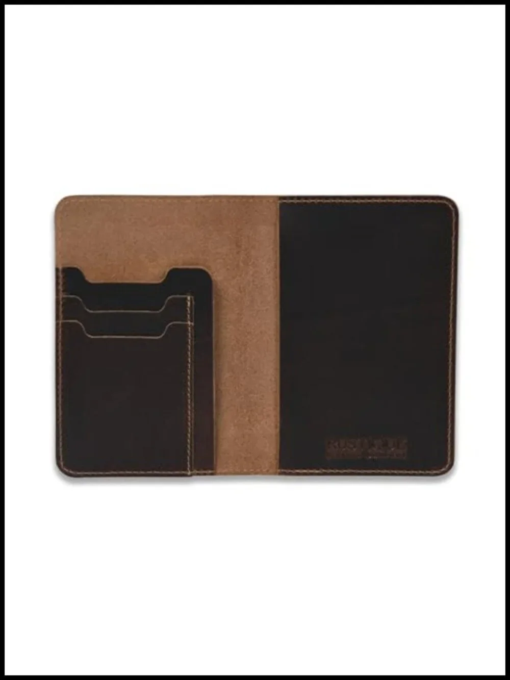 Full Grain Crazy Horse Leather Passport Holder RFID Travel Wallet Card Slots